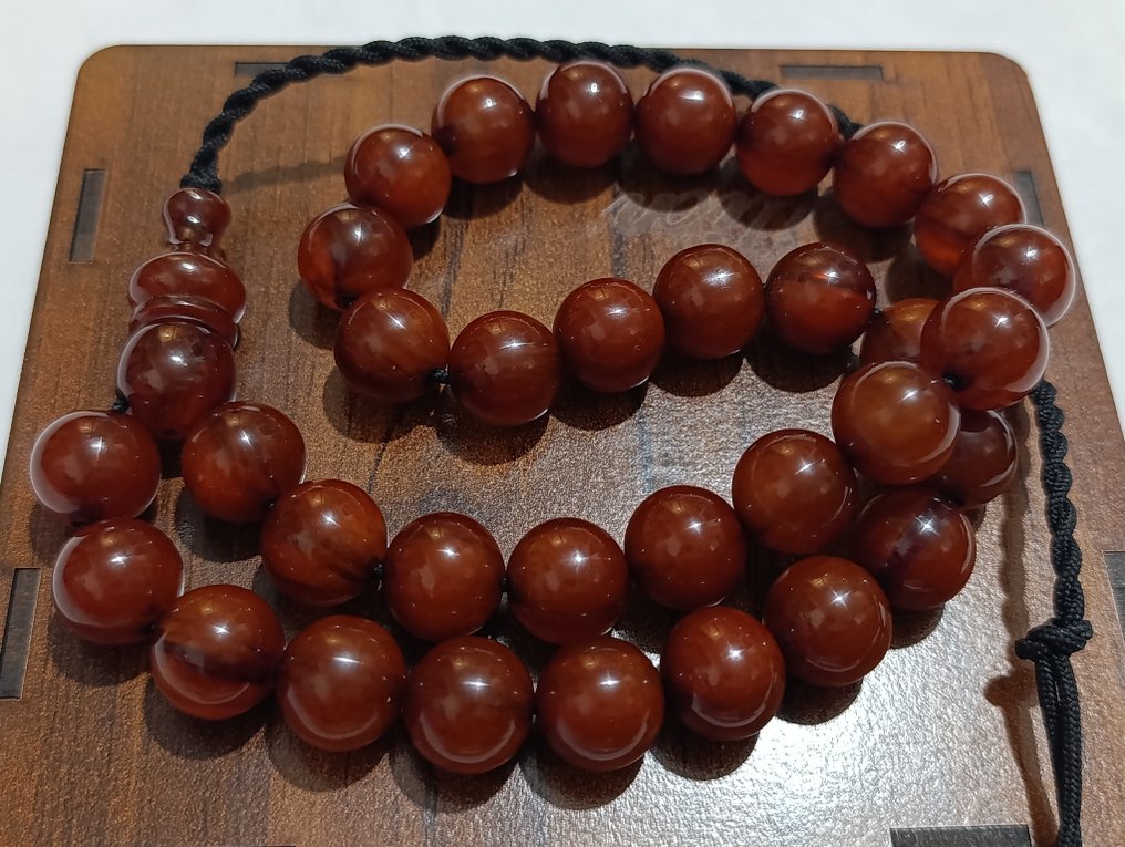  天主教念珠 - 琥珀 - 1970-1980 - 稀有的祈祷念珠  #1.0