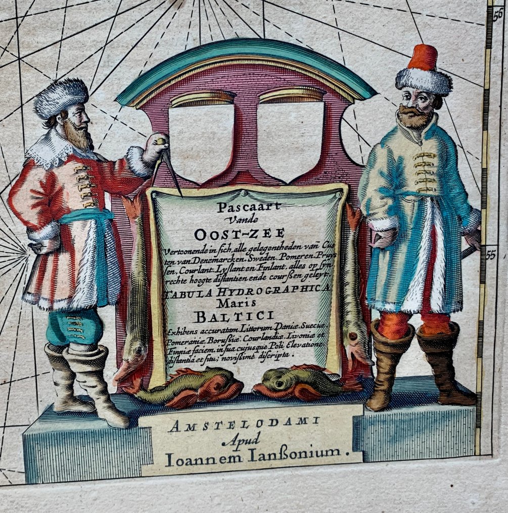 Baltic Sea - Eastern Europe; J. Janssonius - Pascaart vande Oost-Zee… Tabula Hydrographica Maris Baltici… Amstelodami apud Ioannem Ianssonium - 1621-1650 #1.0