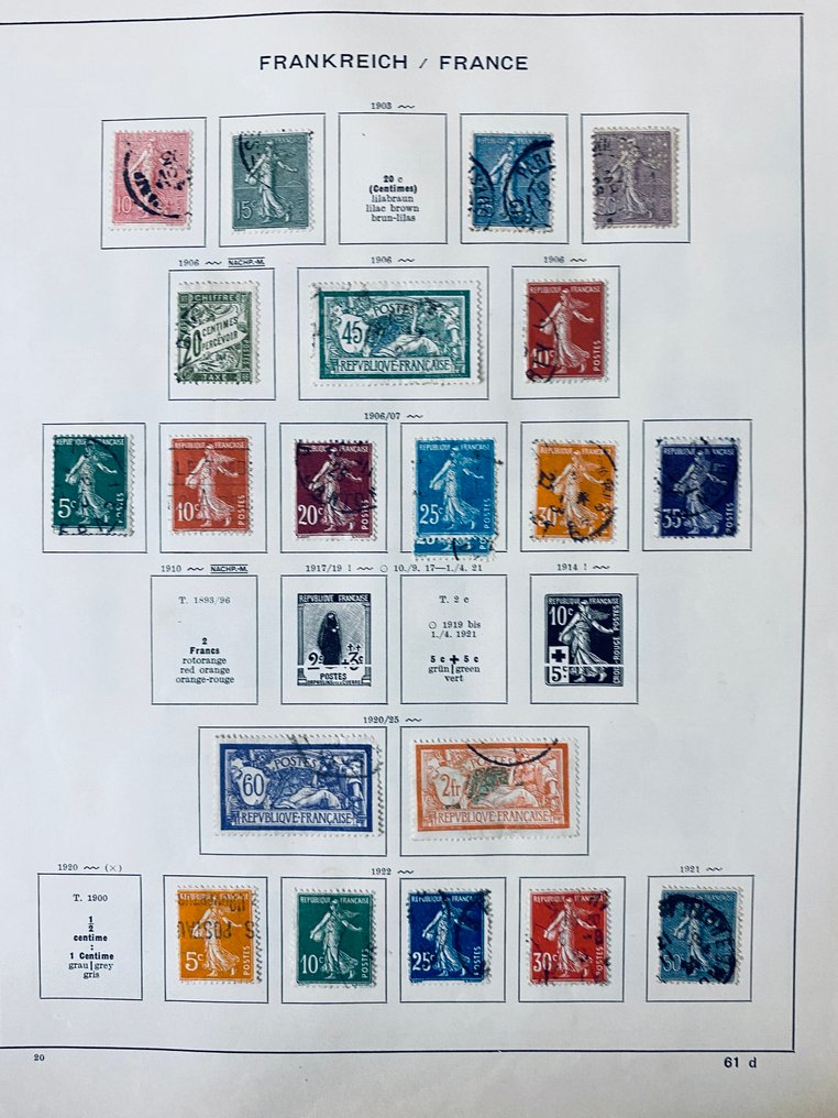 世界  - 法国及殖民地收藏在旧相册页上 #4.3