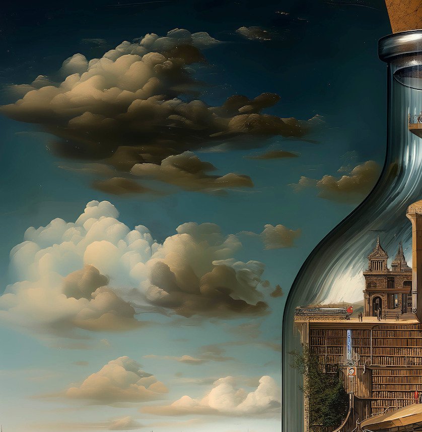 Le Yack - The Library Within the Bottle - Hand signed #2.1