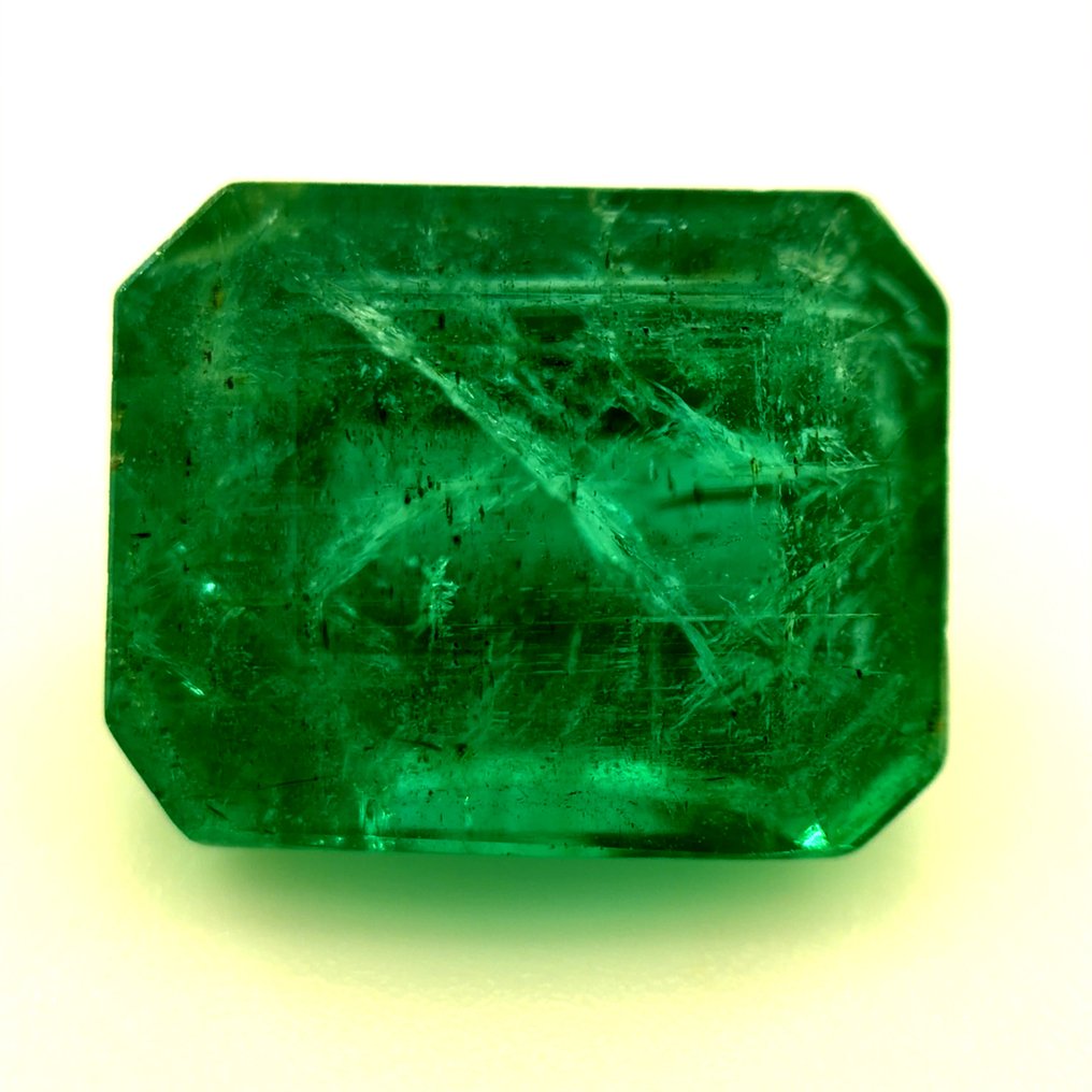 1 pcs  Groen Smaragd  - 4.63 ct - International Gemological Institute (IGI) - Natuurlijke smaragd #1.0