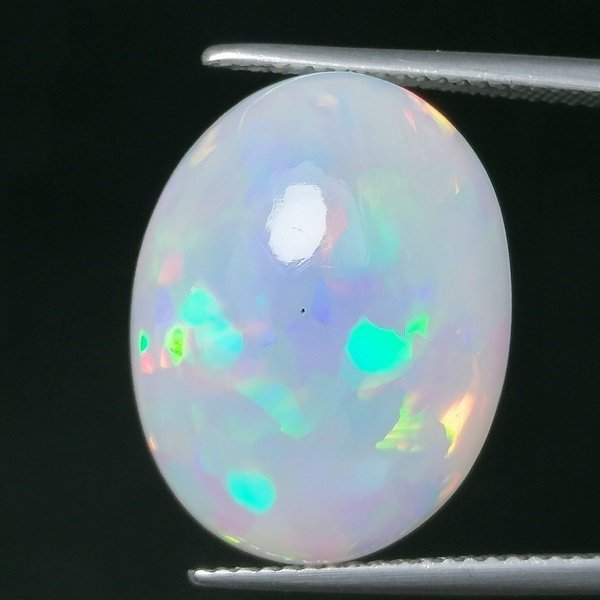 Opale  - 12.76 ct - Instituto Gemólogico Español (IGE) - Gioco di colore intenso #1.0