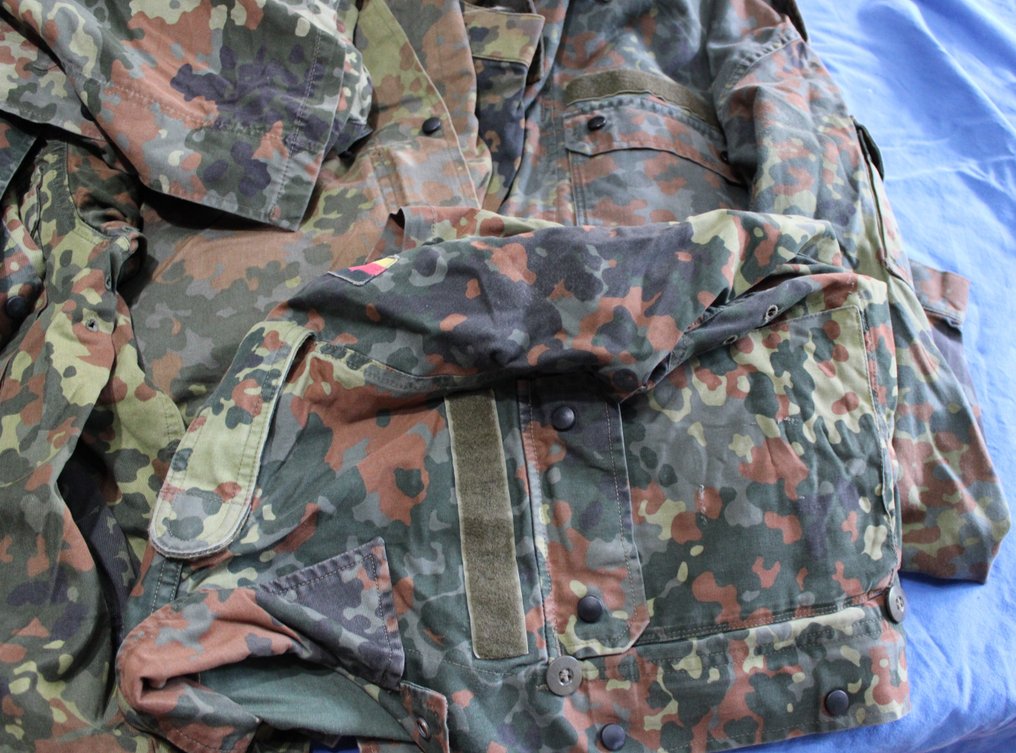 Γερμανία - 18 μαχητικά πουκάμισα, σταυρωτό καμουφλάζ, Γερμανία. - Στρατιωτικός εξοπλισμός #1.0