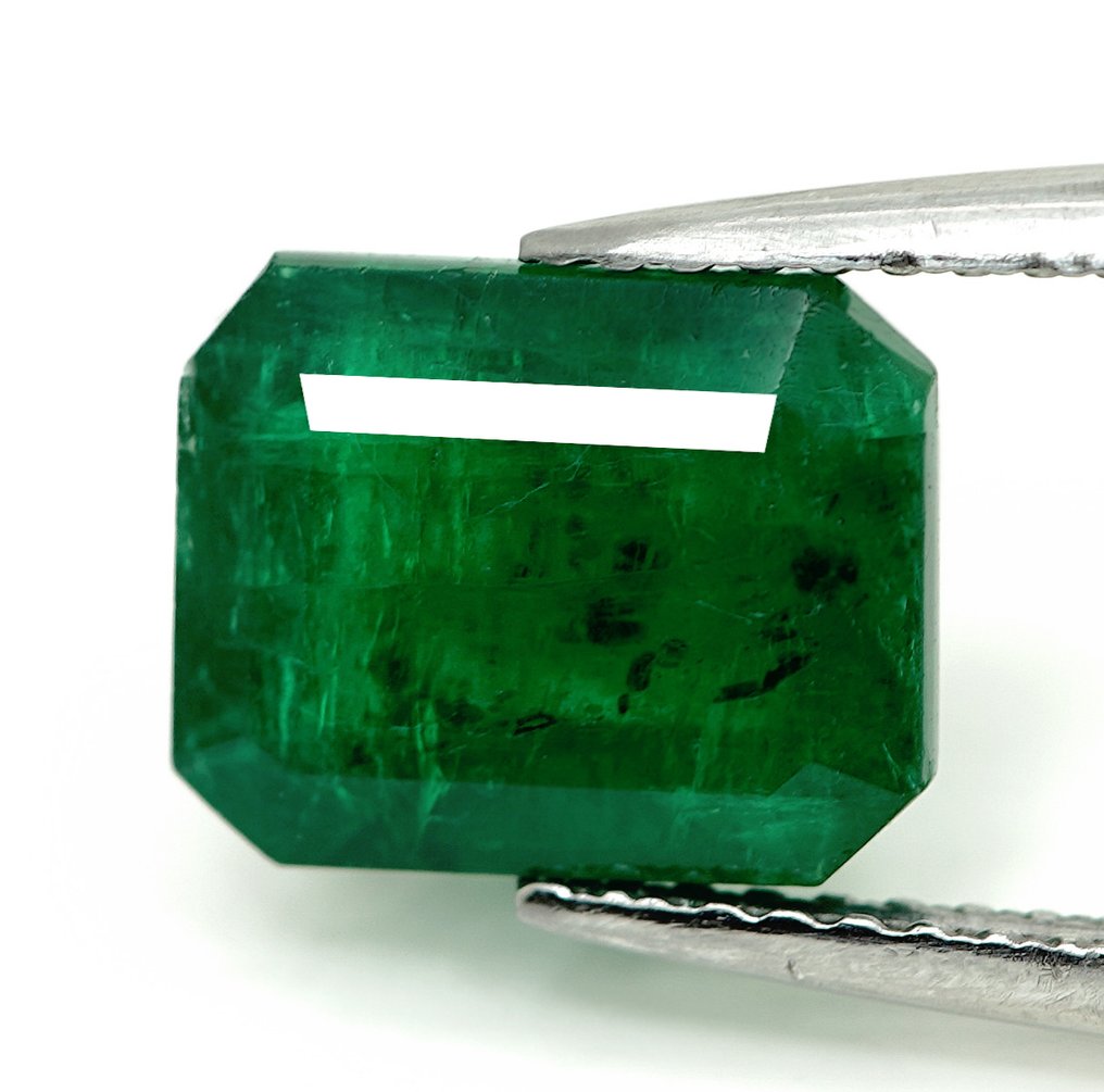 Utan reservationspris - 1 pcs Grön Smaragd - 3,27 ct - Bellerophon Gemlab #1.0