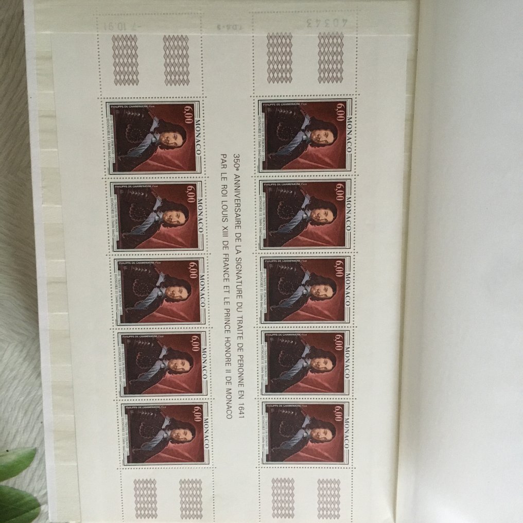 摩納哥  - 全新迷你册、便签和小册子系列，以及摩纳哥1991-1999年的FDC。 #1.0