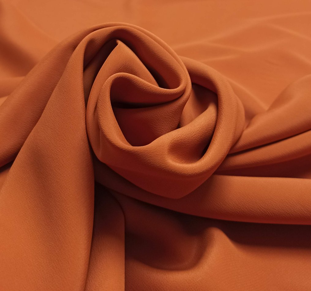 A414 - 520 x 140 cm - Fantastico Crepe de Chine in seta - Textile  - 520 cm - 140 cm #1.0