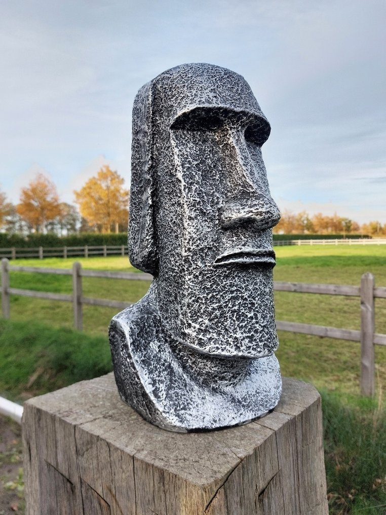 Statue, garden statue Easter island - 41 cm - polystone #1.0