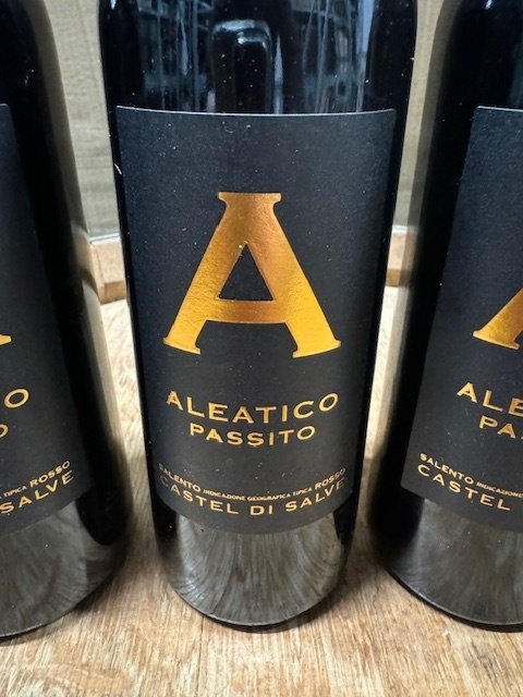 2017 Castel di Salve Aleatico Passito - Passito - Salento - 4 Halve flessen (0.375L) #3.2