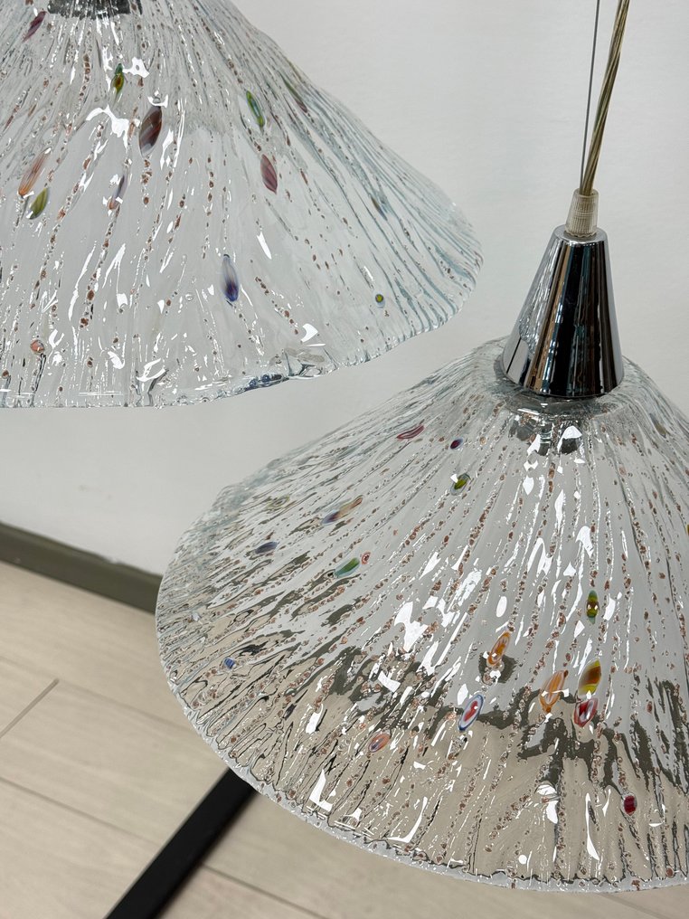 Plafondlamp (2) - Glas, IJzer #1.0