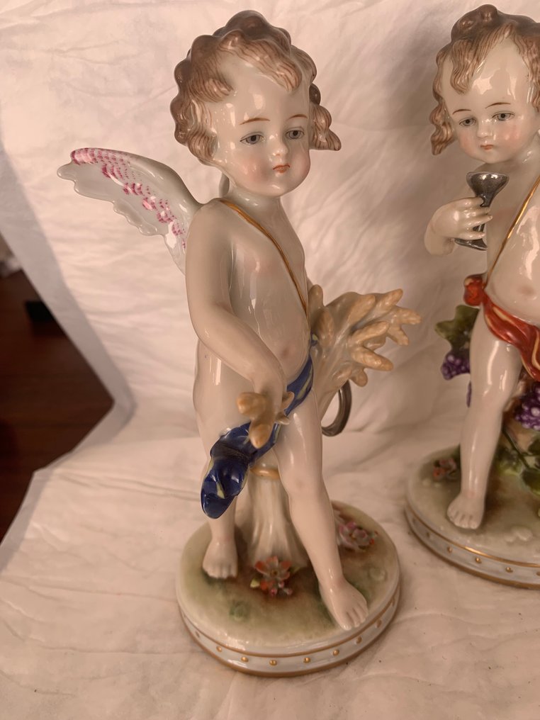 Figurine - Quatuor putti (4) - Porcelain #1.0