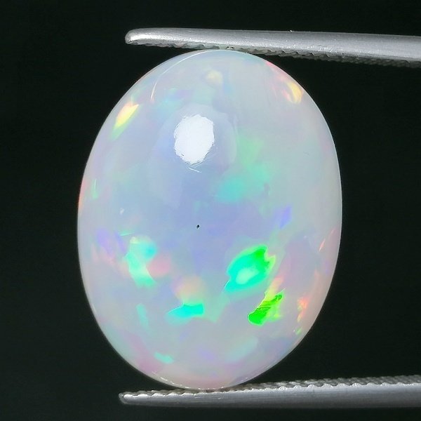 Opale  - 12.76 ct - Instituto Gemólogico Español (IGE) - Gioco di colore intenso #1.0