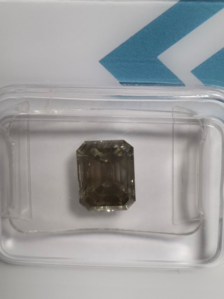 1 pcs Diamant  (Colorat natural)  - 1.75 ct - Smarald - SI2 - IGI (Institutul gemologic internațional) #4.3
