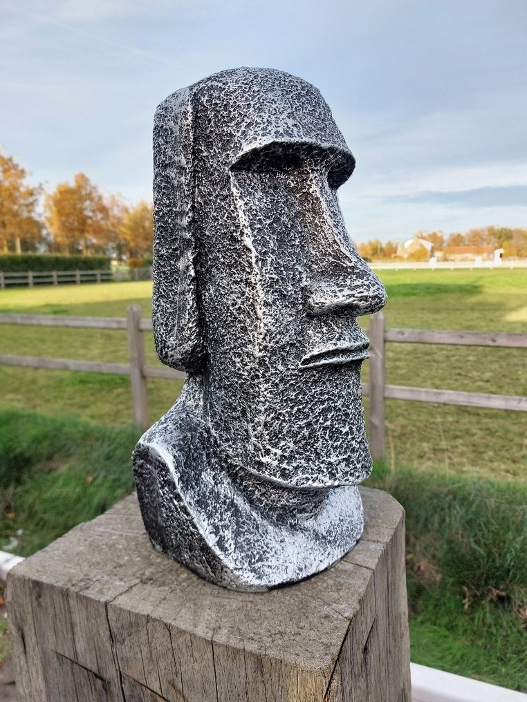 Statue, garden statue Easter island - 41 cm - polystone #1.0