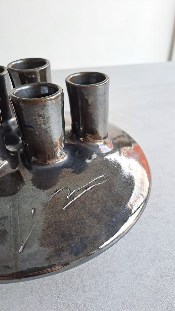 Vallauris - Louis Giraud - 燭台 - 陶瓷 #1.0