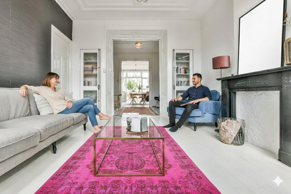 粉色复古 - 小地毯 - 285 cm - 160 cm - 带证书 #3.2