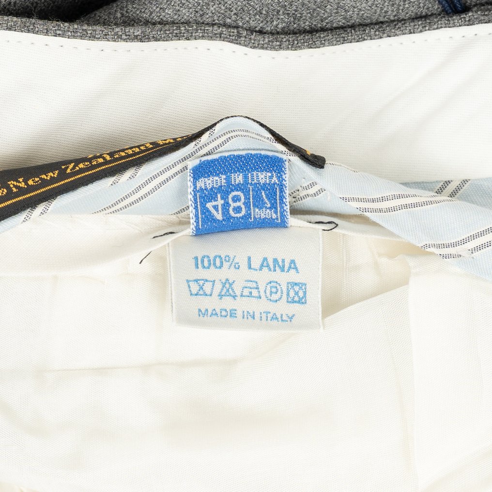 RRP 320€ S&B Concept Dress Pant Gray LORO PIANA Wool Handmade in Italy - 48 IT - Trousers - New with tags #1.0