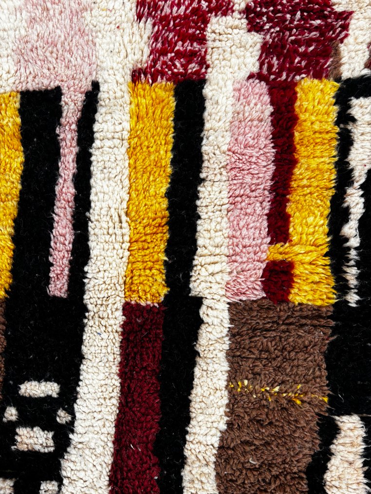 Bunter marokkanischer Mrirt-Wollteppich – Abstrakter handgewebter Berberteppich. - Teppich - 300 cm - 200 cm - Handgewebter Wollteppich #4.3