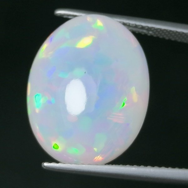 Opale  - 12.76 ct - Instituto Gemólogico Español (IGE) - Gioco di colore intenso #4.3