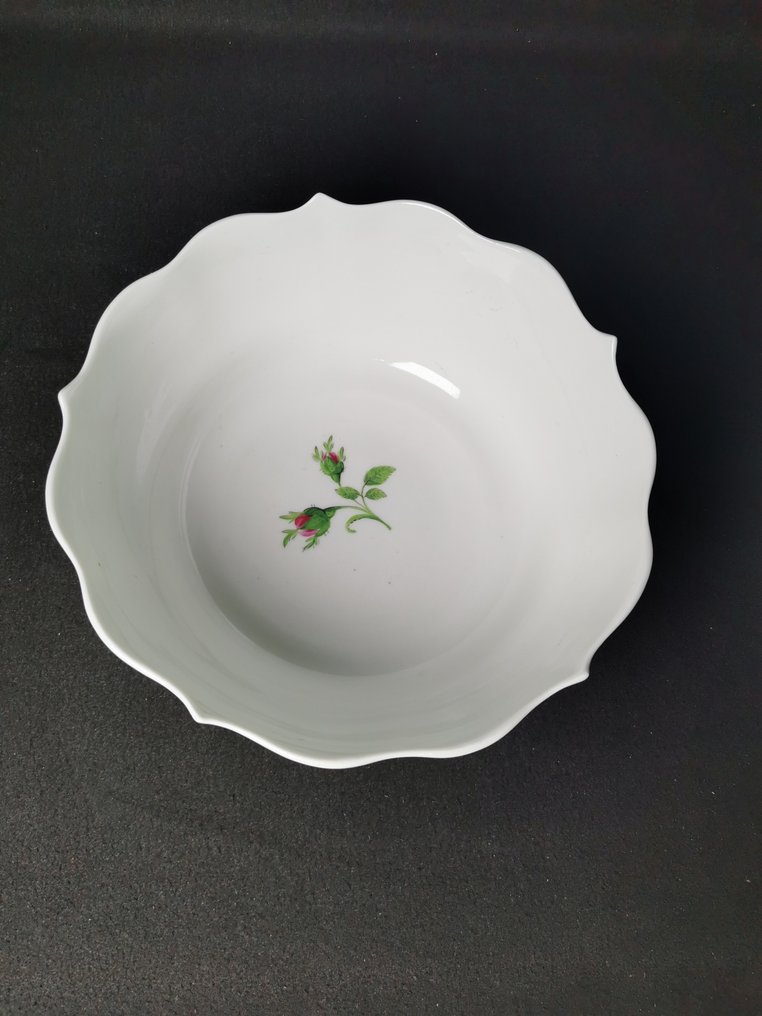 Meissen - Rosa rossa - Ciotola insalatiera - D. 22,5cm - XX secolo - Schüssel - Porzellan #4.3