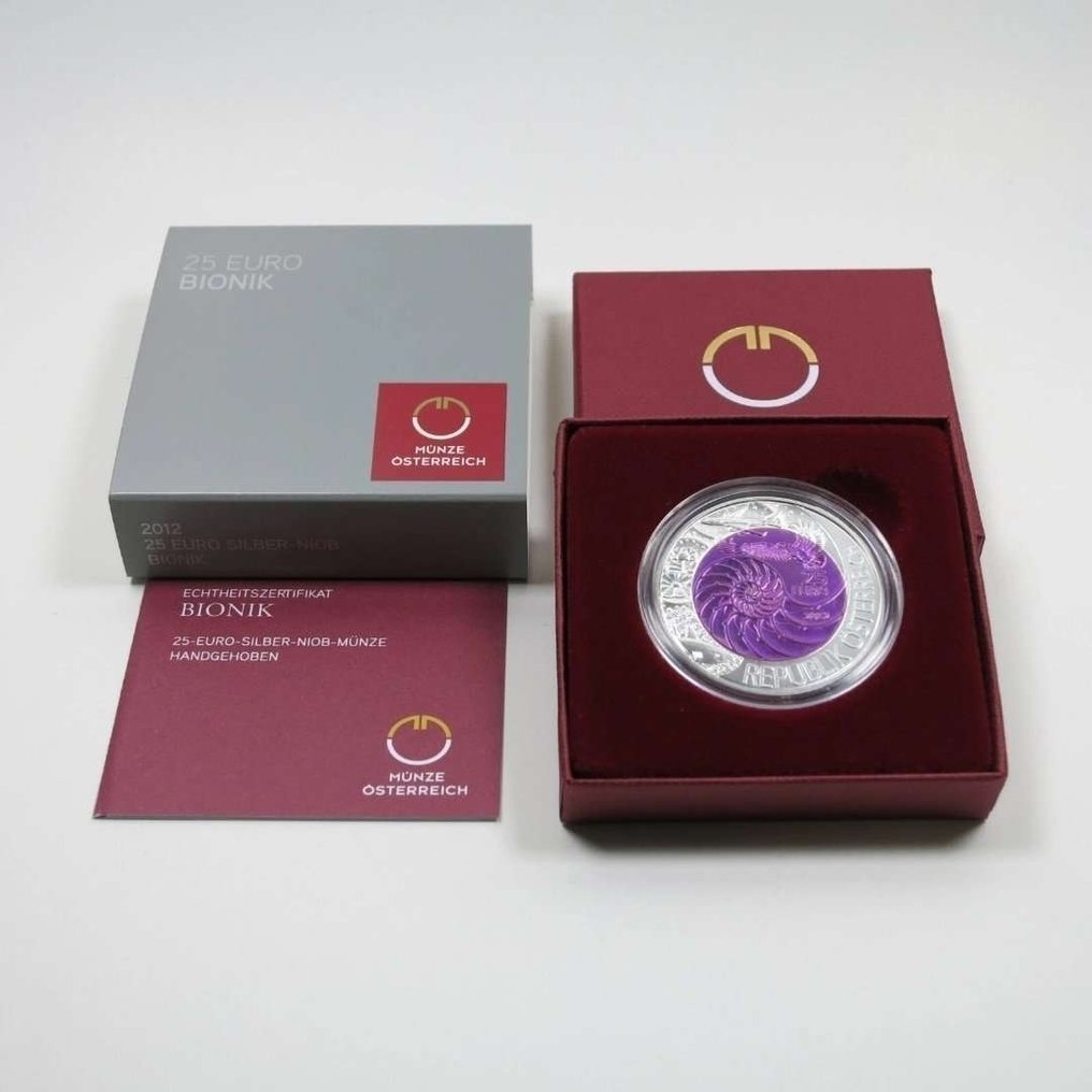 Oostenrijk. 25 Euro 2012 "Bionik" NIOB Proof  (Zonder minimumprijs) #1.0