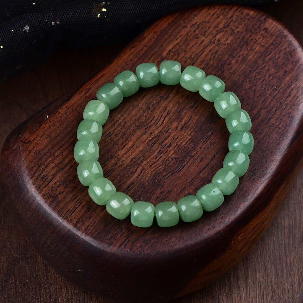 Sem reserva - Certificado ALGT - Pulseira Exclusiva de Quartzito Natural com Jade Uma cor intensa que imediatamente chama a atenção.- 31.57 g #4.3