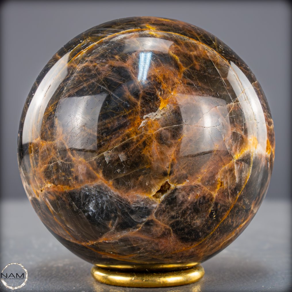 Αποκλειστική σφαίρα από φεγγαρόπετρα. Ένα ουράνιο αριστούργημα γεμάτο μυστικισμό και ήπια ενέργεια.- 1148.35 g #1.0