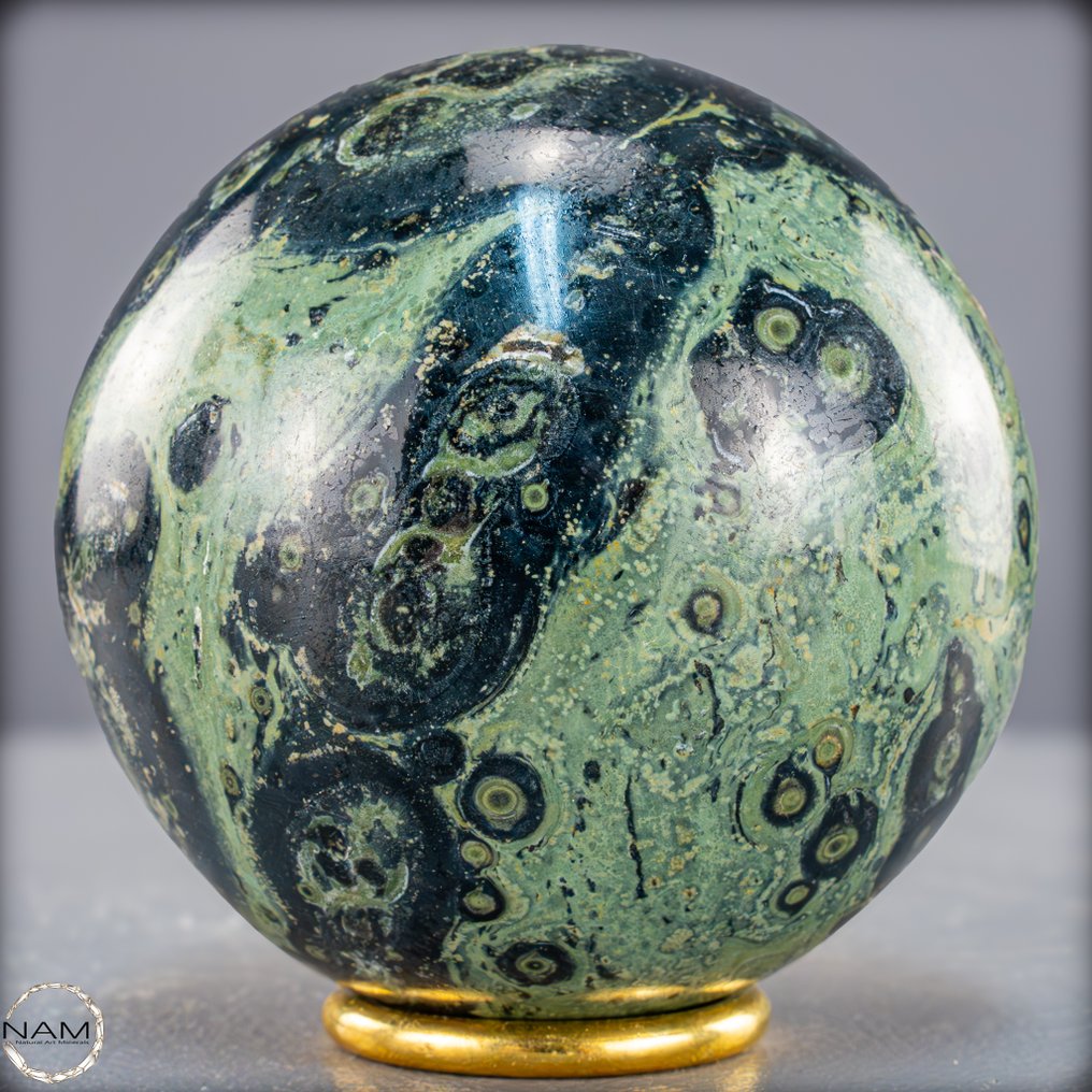 Unique Kambaba sphere The eye of Earth's history- 1073.81 g #2.1