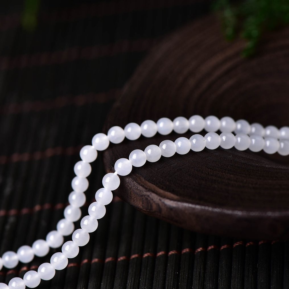 No Reserve - ALGT Certified - Highly Exclusive Natural Nephrite Jade Strand - A creation of geological precision and patience- 14.37 g #1.0