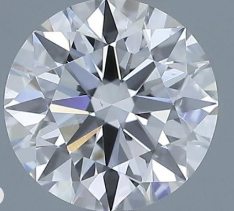 1 pcs 钻石 (天然) - 0.51 ct - 圆形 - G - VS2 轻微内含二级 - 美国宝石研究院(GIA) #1.0