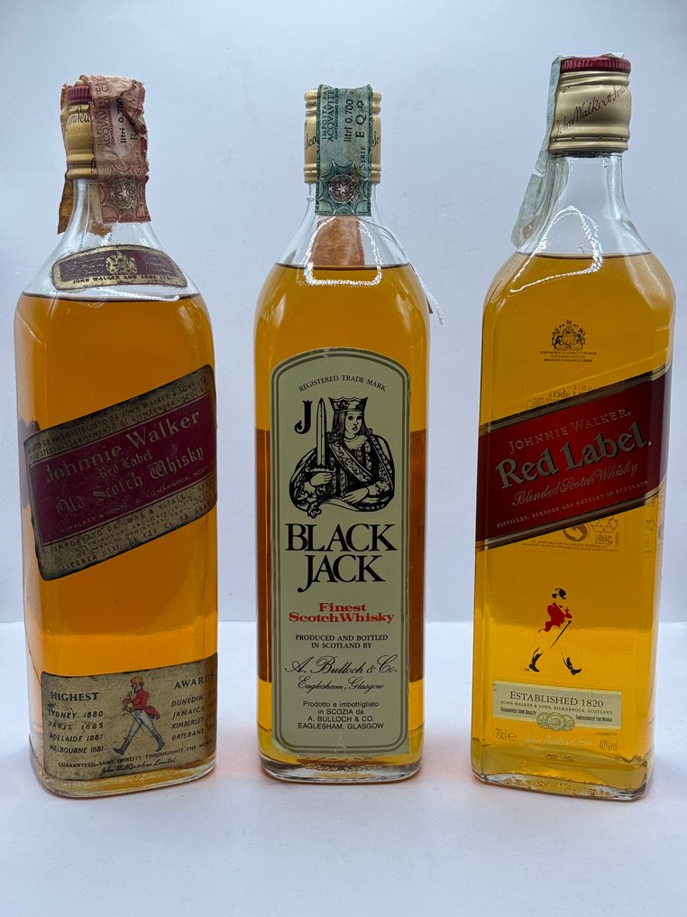 Johnnie Walker + Black Jack + Johnnie Walker Red Label  - 700ml, 75cl - 3 bottles #1.0