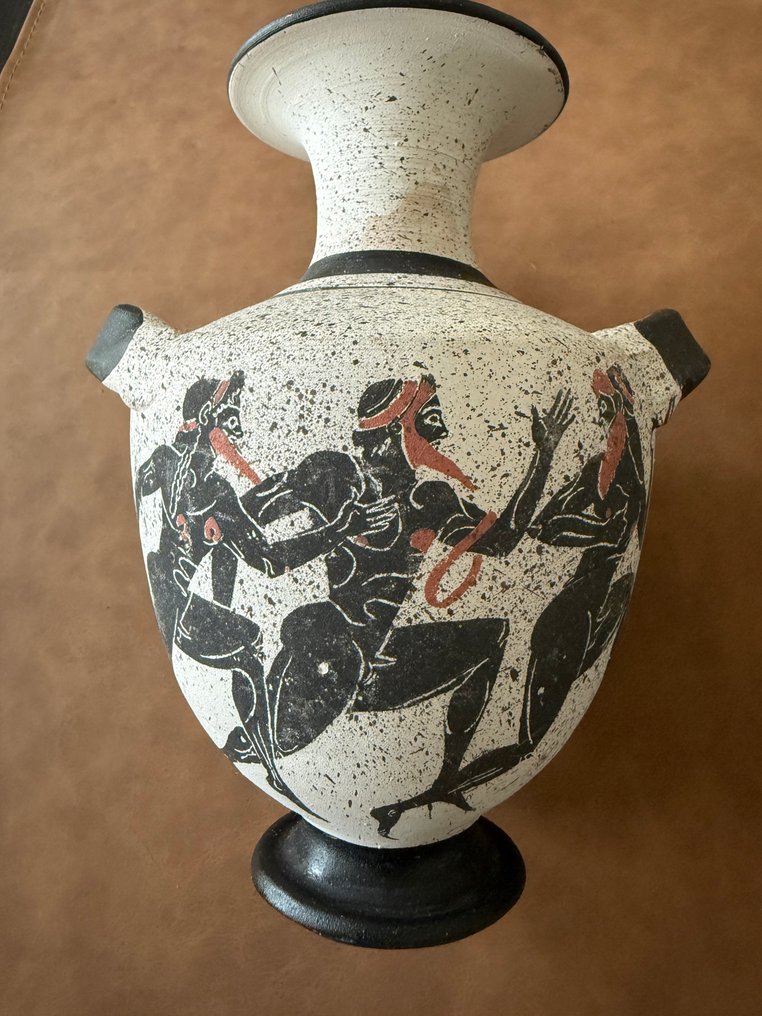 Antic Vas - Piatră - 1960-1970 - Vas cu model grec #4.3