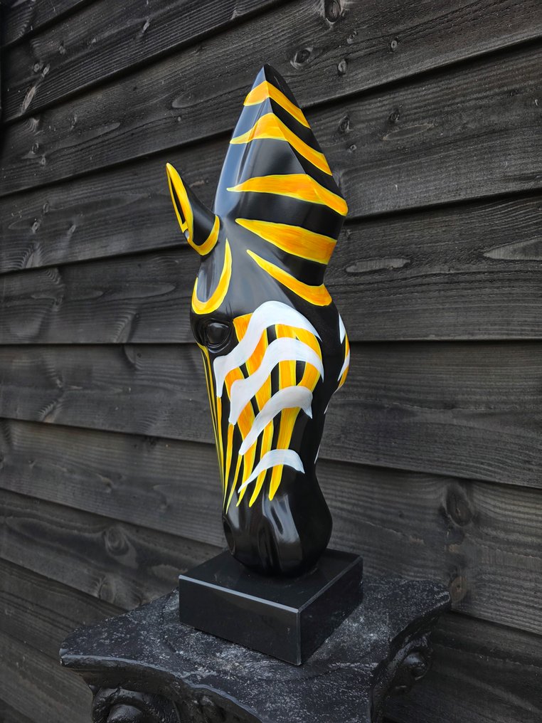 Άγαλμα, Zebra Head - Art - 60 cm - Μάρμαρο, mgo - 2025 #4.3