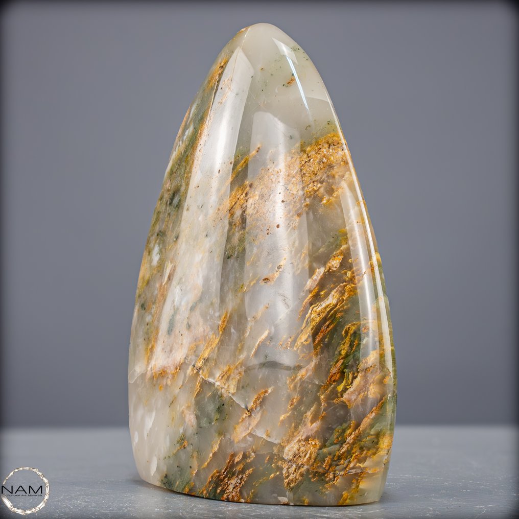 Φυσικός πράσινος κρύσταλλος χαλαζία κήπου. Ελεύθερη μορφή- 1590.07 g #2.1