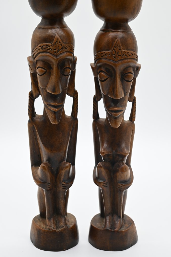 2 figures - Sumatra - Batak - Indonésie (Sans Prix de Réserve) #1.0