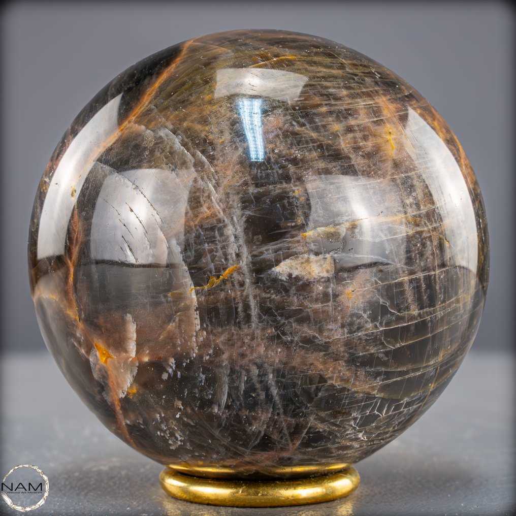 Αποκλειστική σφαίρα από φεγγαρόπετρα. Ένα ουράνιο αριστούργημα γεμάτο μυστικισμό και ήπια ενέργεια.- 1148.35 g #2.1