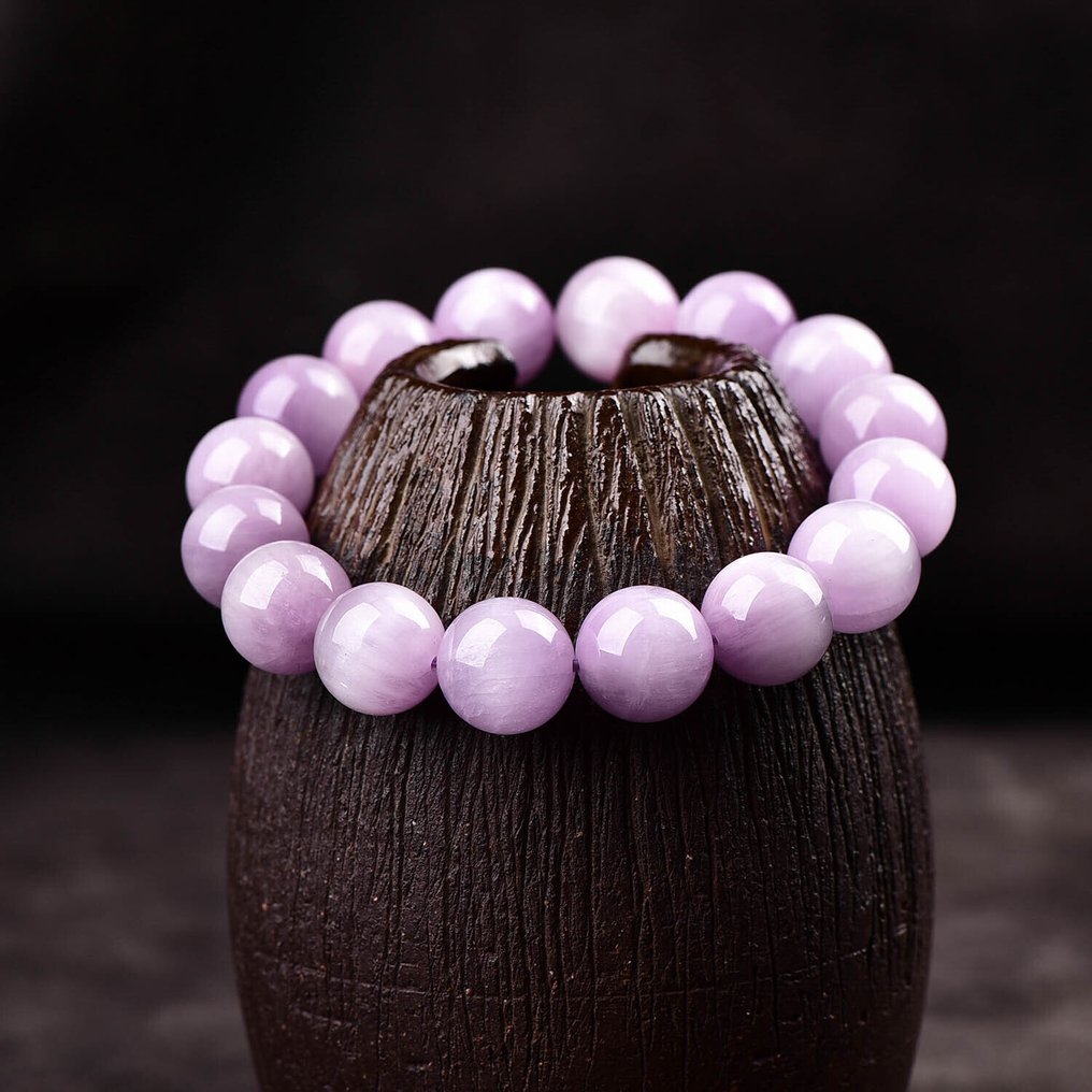 Bracelet en kunzite naturel très exclusif certifié ALGT Une création de précision géologique et de patience.- 60.65 g #4.3