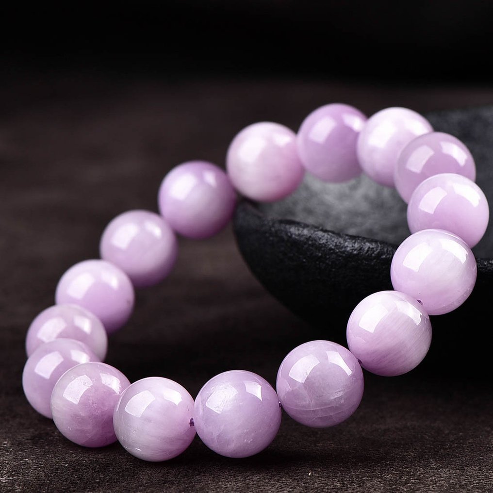 Bracelet en kunzite naturel très exclusif certifié ALGT Une création de précision géologique et de patience.- 60.65 g #3.2