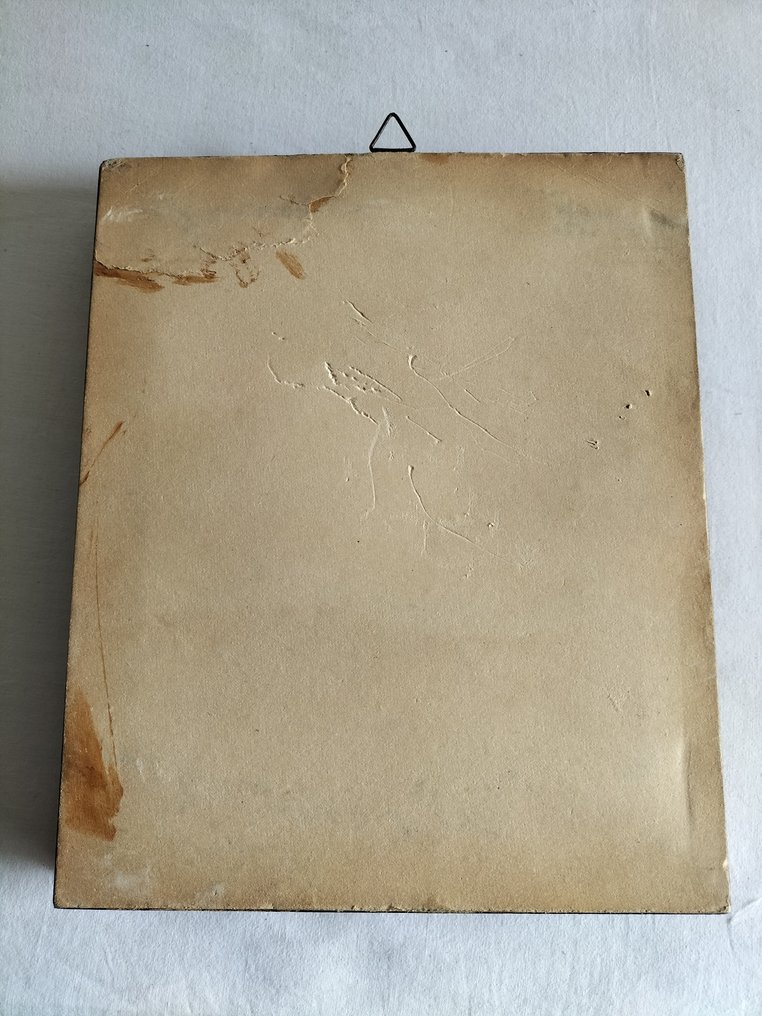 Κορνίζα  - 23 τετράγωνα σε ασημένιο φύλλο 800/925 - χρυσό φύλλο 22/23 καρατίων - πολλά επίσης υπογεγραμμένα #3.2