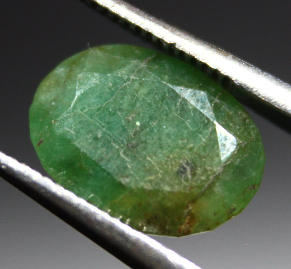 Cts. 1.65 Emerald Πακιστάν Πολυδιάστατος - Ύψος: 10 mm - Πλάτος: 7 mm- 0.46 g #1.0