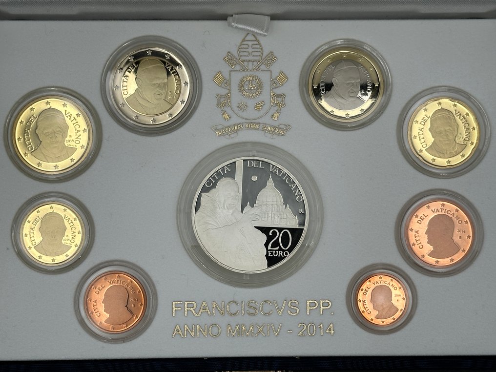 Vaticano. Proof Set 2014 (incl. 20 euro in argento)  (Sin precio de reserva) #1.0