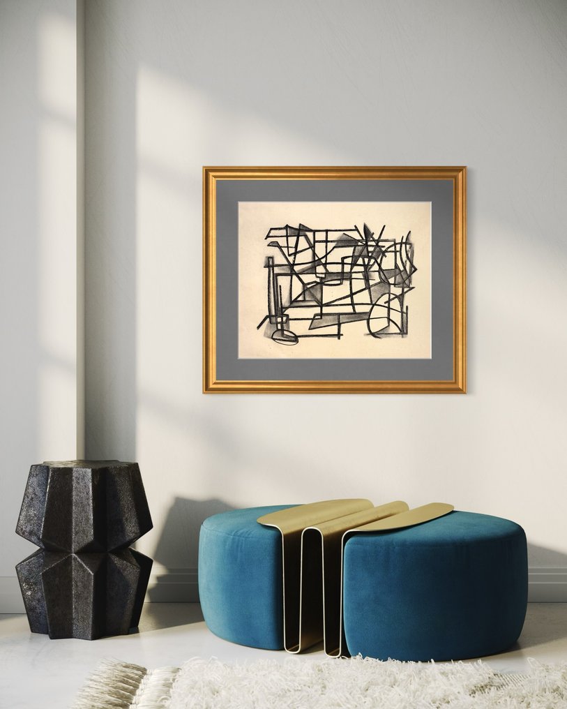 Silvin Bronkart (1915-1967) - Grande composition abstraite #4.3