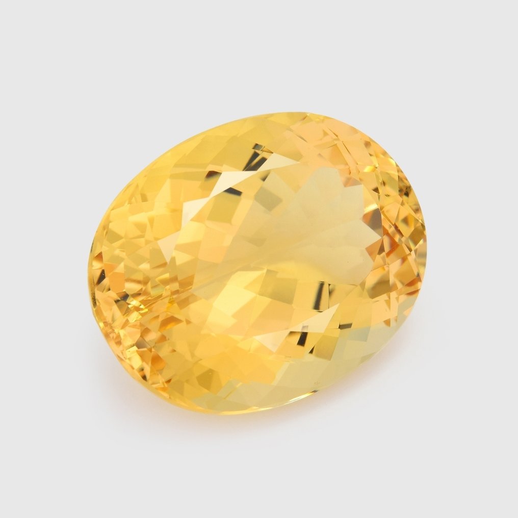 1 pcs Galben Beril - 30.62 ct - Asociația internațională de pietre prețioase colorate (ICA GemLab) - Golden Beryl #1.0