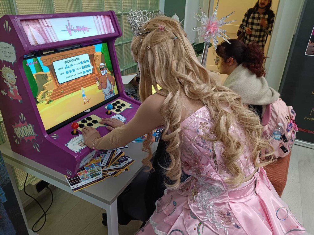 Custom - Cabinet arcade personalizzato - V’s Rage – Promotional Custom Arcade Cabinet by Giuseppe Verrua – One-of-a-Kind - Jogo Arcade #3.2