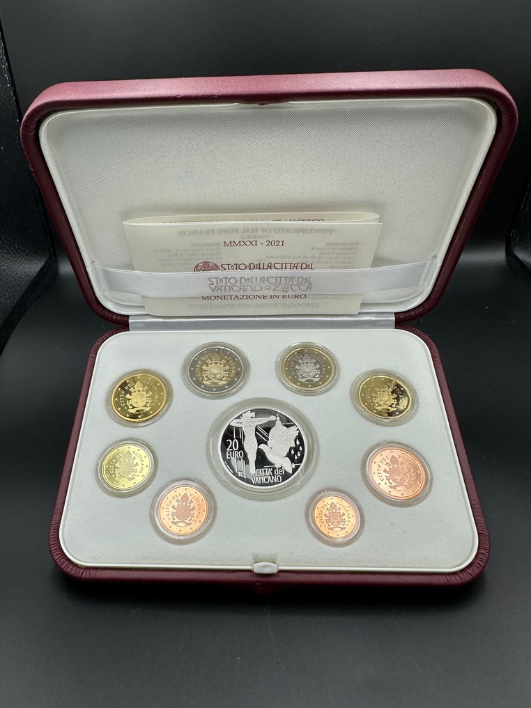 Vaticano. Proof Set 2021 (incl. 20 euro in argento)  (Sin precio de reserva) #1.0
