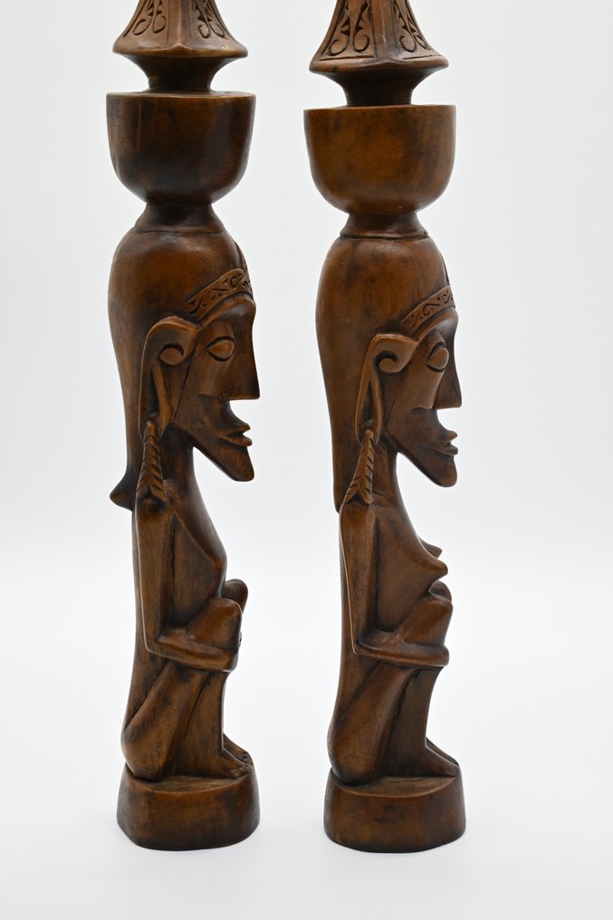 2 figures - Sumatra - Batak - Indonésie (Sans Prix de Réserve) #1.0