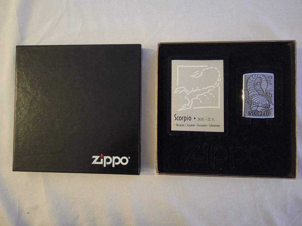 Zippo - Scorpio - Brichetă - Oțel #1.0
