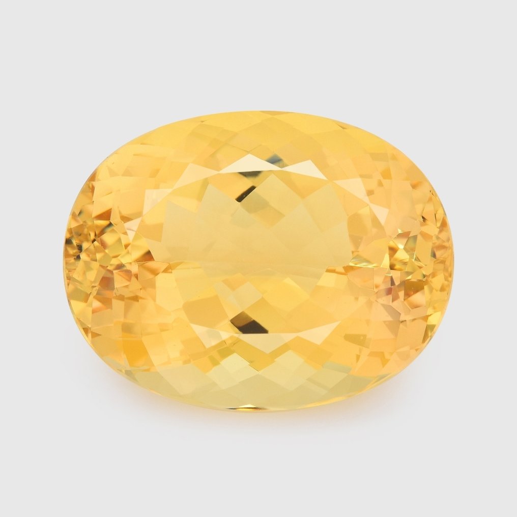 1 pcs Galben Beril - 30.62 ct - Asociația internațională de pietre prețioase colorate (ICA GemLab) - Golden Beryl #1.0