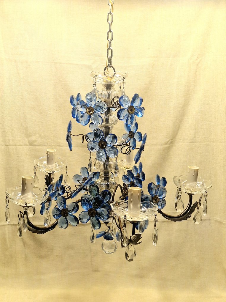 Lampadario - Vetro di Murano e Ferro Battuto #1.0