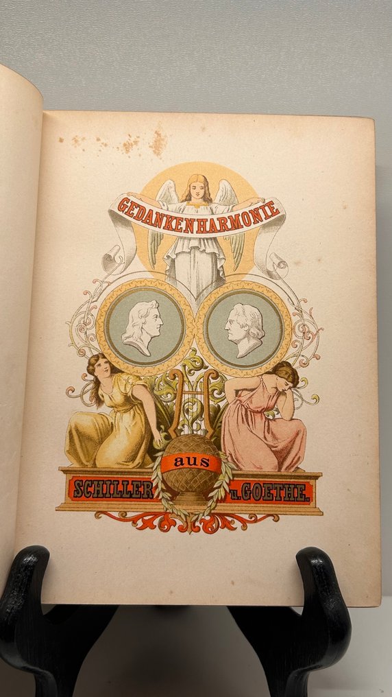 Rudolf von Gottschall / Paul Thumann - Rudolf von Gottschall – Gedankenharmonie aus Goethe und Schiller – Leipzig, Amelang ca.1885 – Fine - 1885-1890 #3.2
