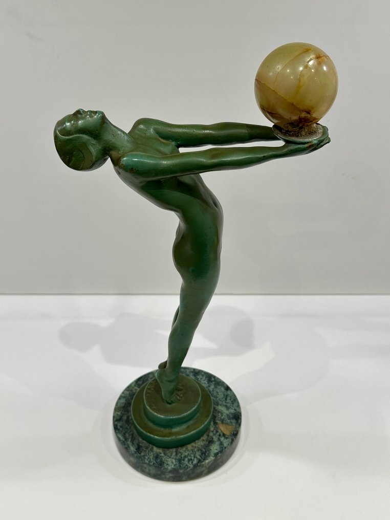 Max Le Verrier (French, 1891 - 1973) - Skulptur, "Lueur" - 32 cm - Metall #4.3